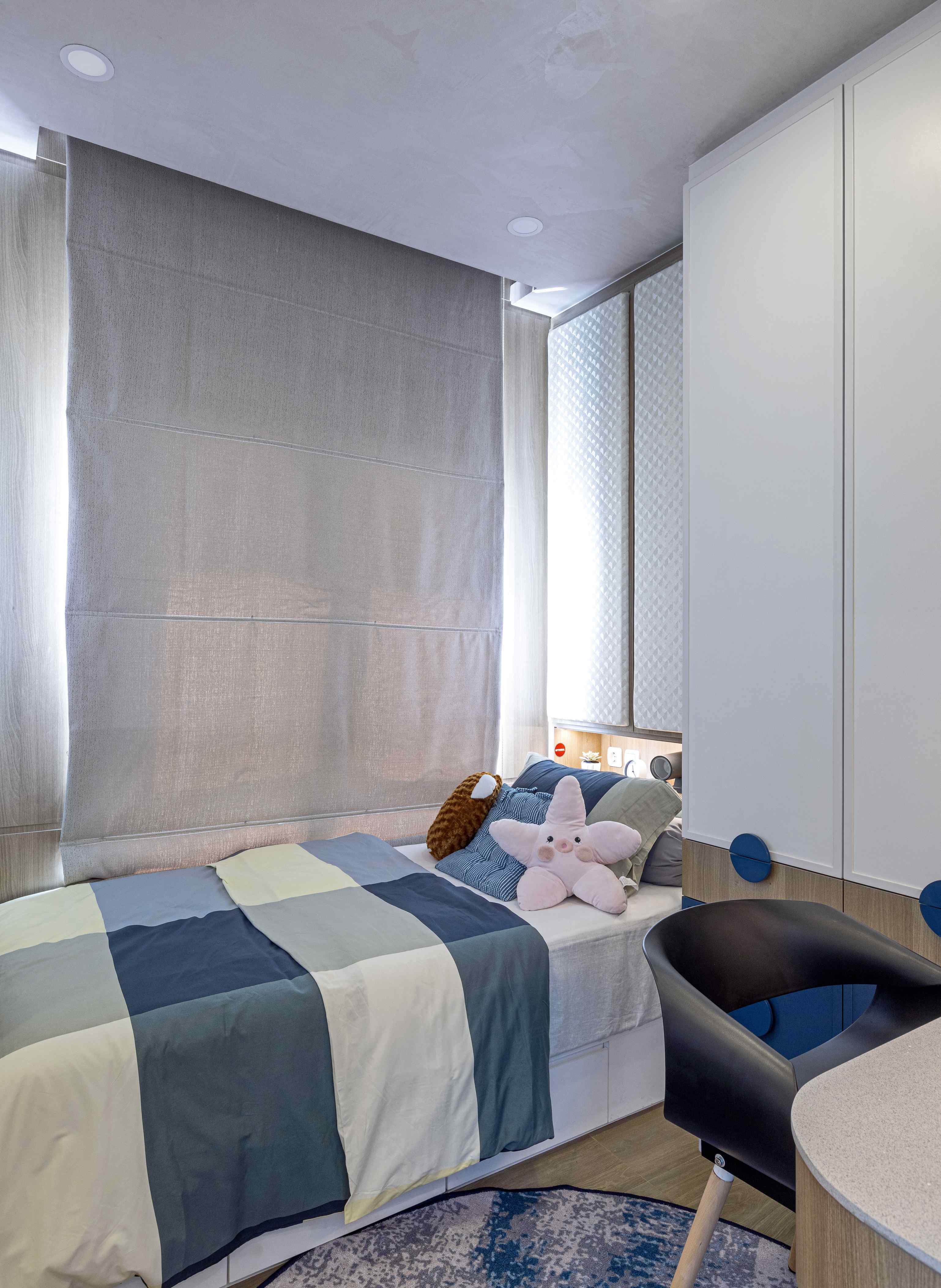Roman shades in a residence