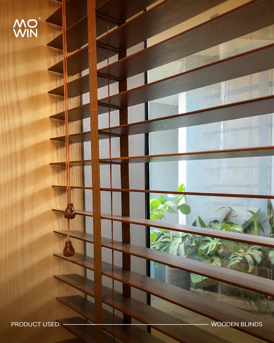 Wood blinds installation at Alien DC Jakarta